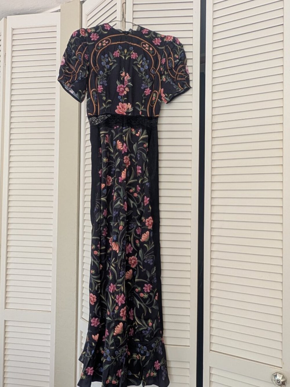 Farmrio Black Belle Garden Maxi Dress - Picture 3 of 5